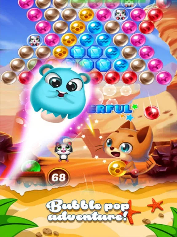 Cat Shoot Bubble Marble iPad  Screenshots