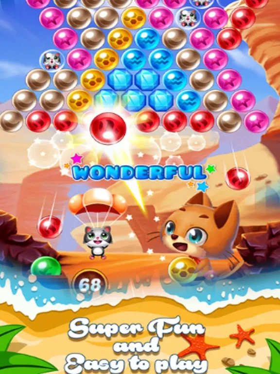 Cat Shoot Bubble Marble iPad  Screenshots