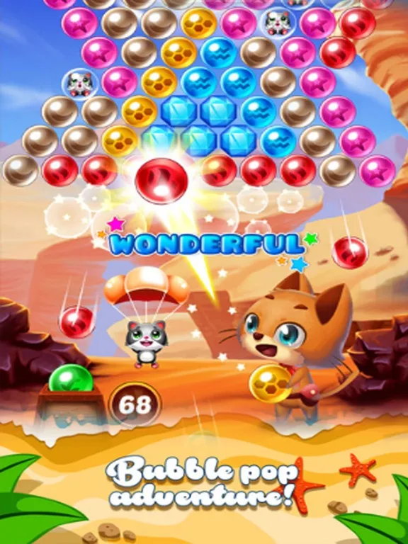 Cat Shoot Bubble Marble iPad  Screenshots