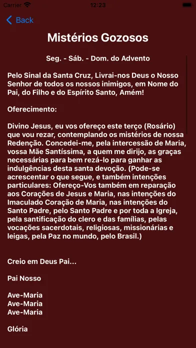 Meu Terço Diário Screenshots
