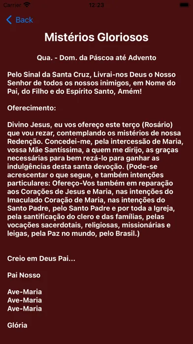 Meu Terço Diário Screenshots