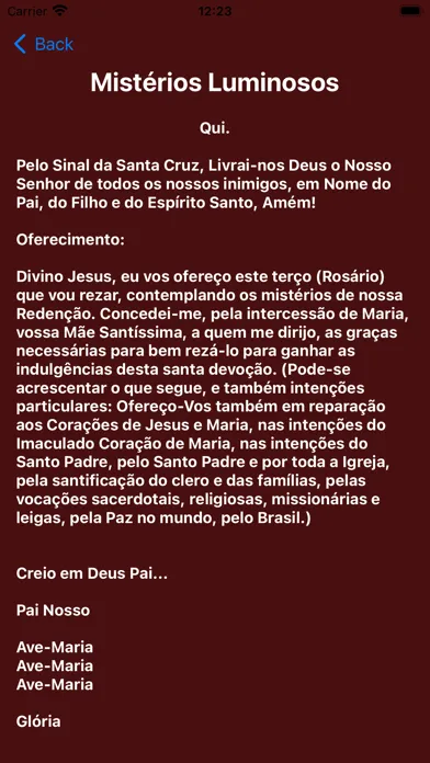 Meu Terço Diário Screenshots