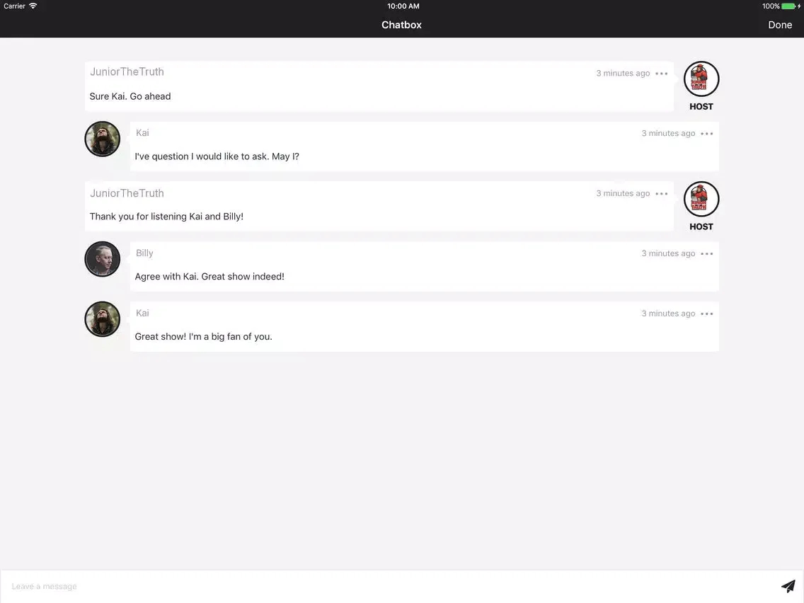 Capturas de tela do The AllHustleNoLuck LiveCast iPad 