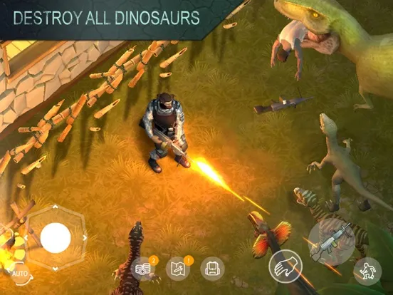 Tangkapan skrin Jurassic Survival iPad 