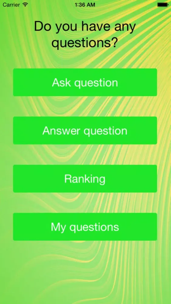 Ask the world a question 스크린샷