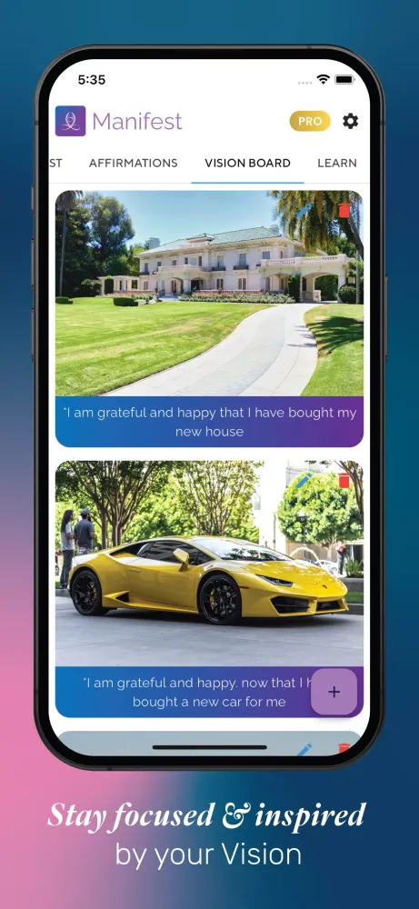 Manifest Goals - Vision Board应用截图