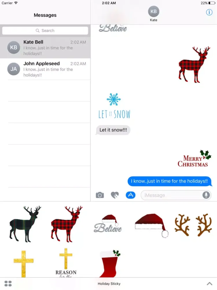 تصاویر Holiday Sticky iPad 
