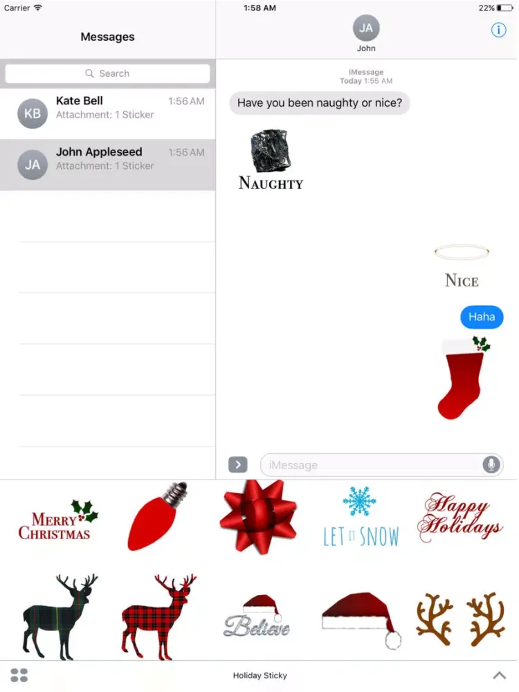 تصاویر Holiday Sticky iPad 