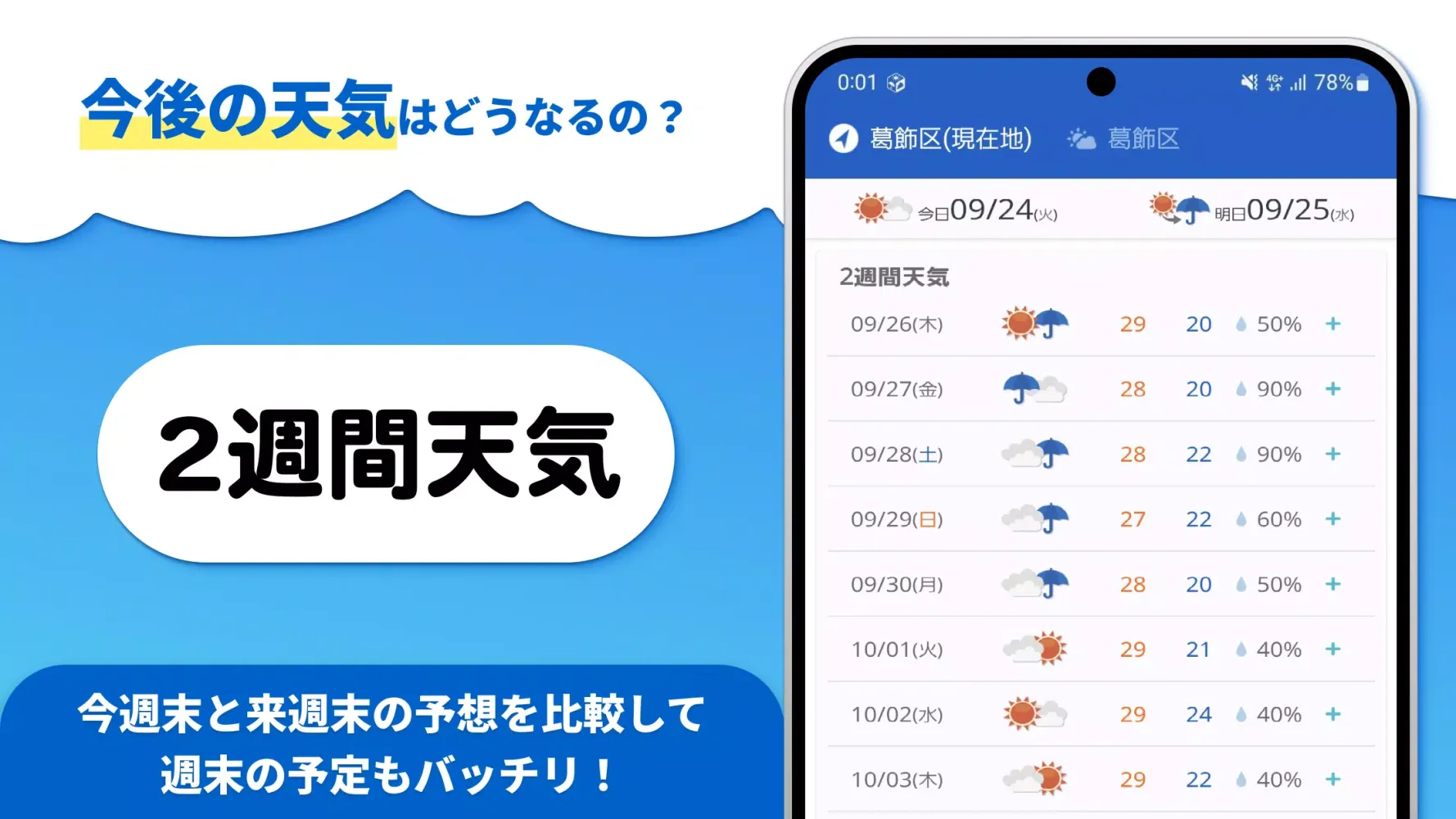 Скриншоты tenki.jp 日本気象協会の天気予報アプリ・雨雲レーダー