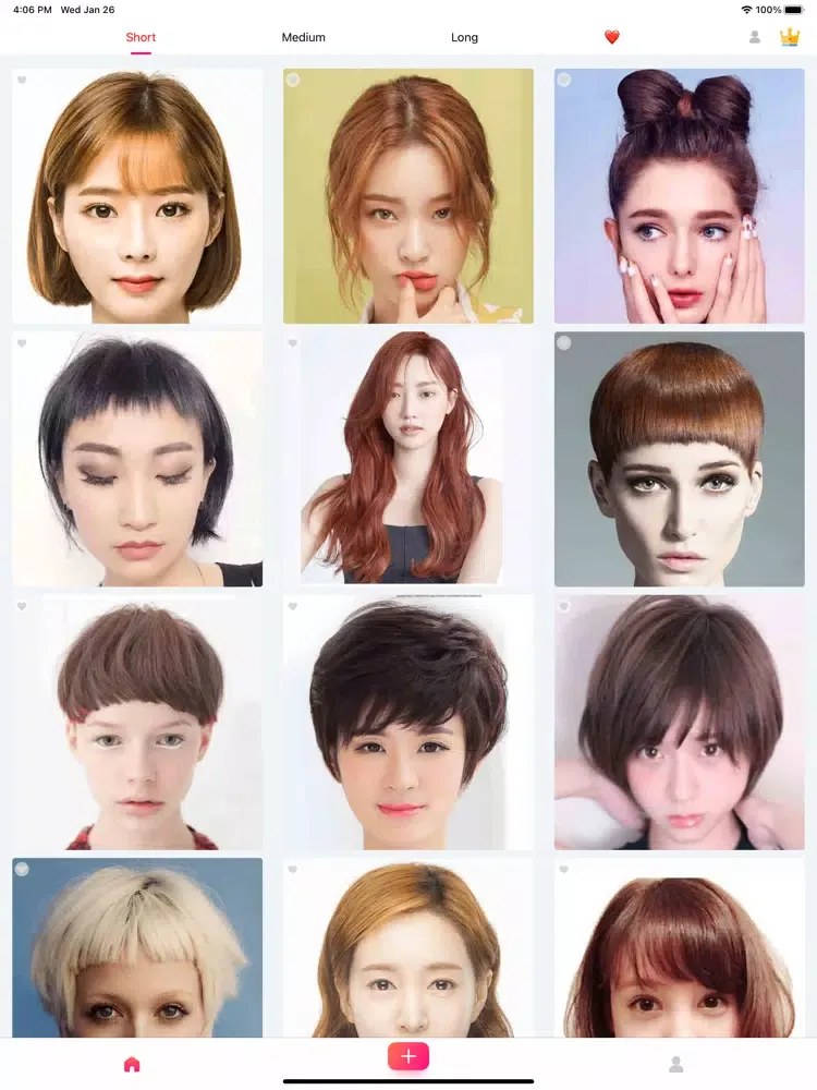 صور Sweet Hair - Hairstyle try on iPad 