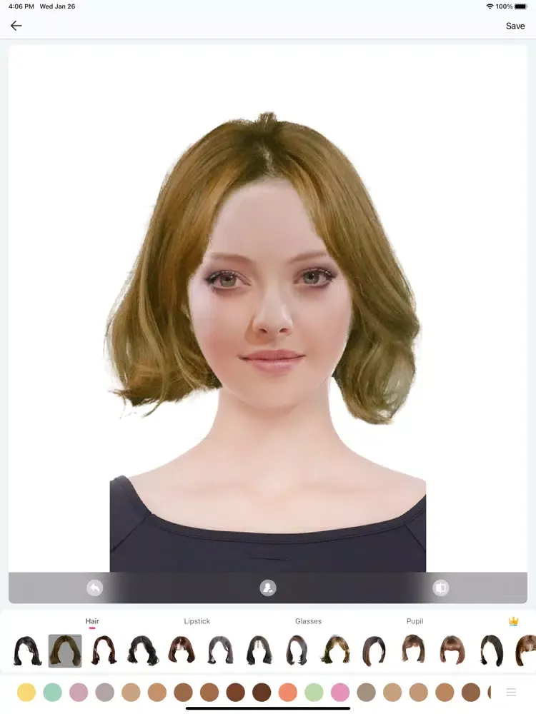 صور Sweet Hair - Hairstyle try on iPad 