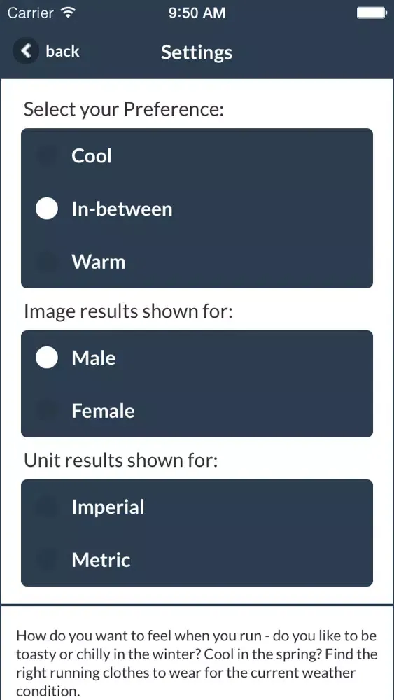What Should I Wear Running应用截图