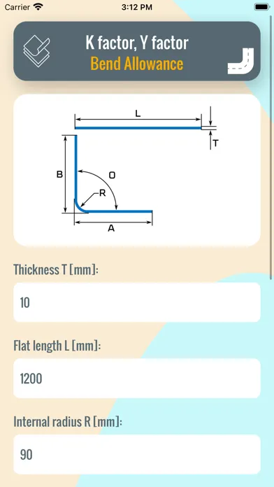 ภาพหน้าจอของ K factor, Y factor Calculator