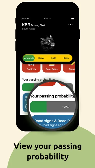 Zrzuty ekranu K53 South Africa Driving Test