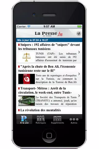 La Presse de Tunisie سکرین شاٹس