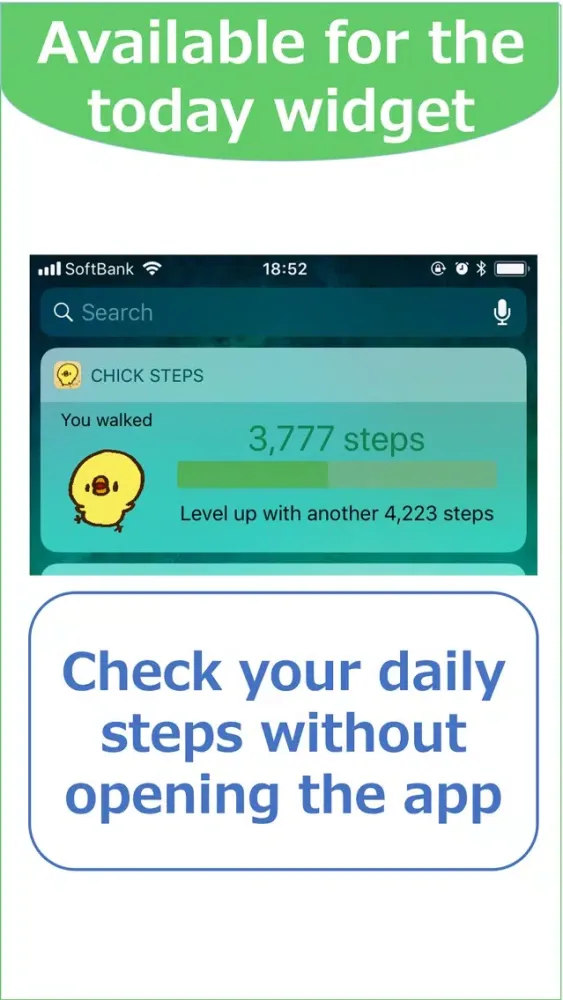 Tangkapan layar Chick Steps