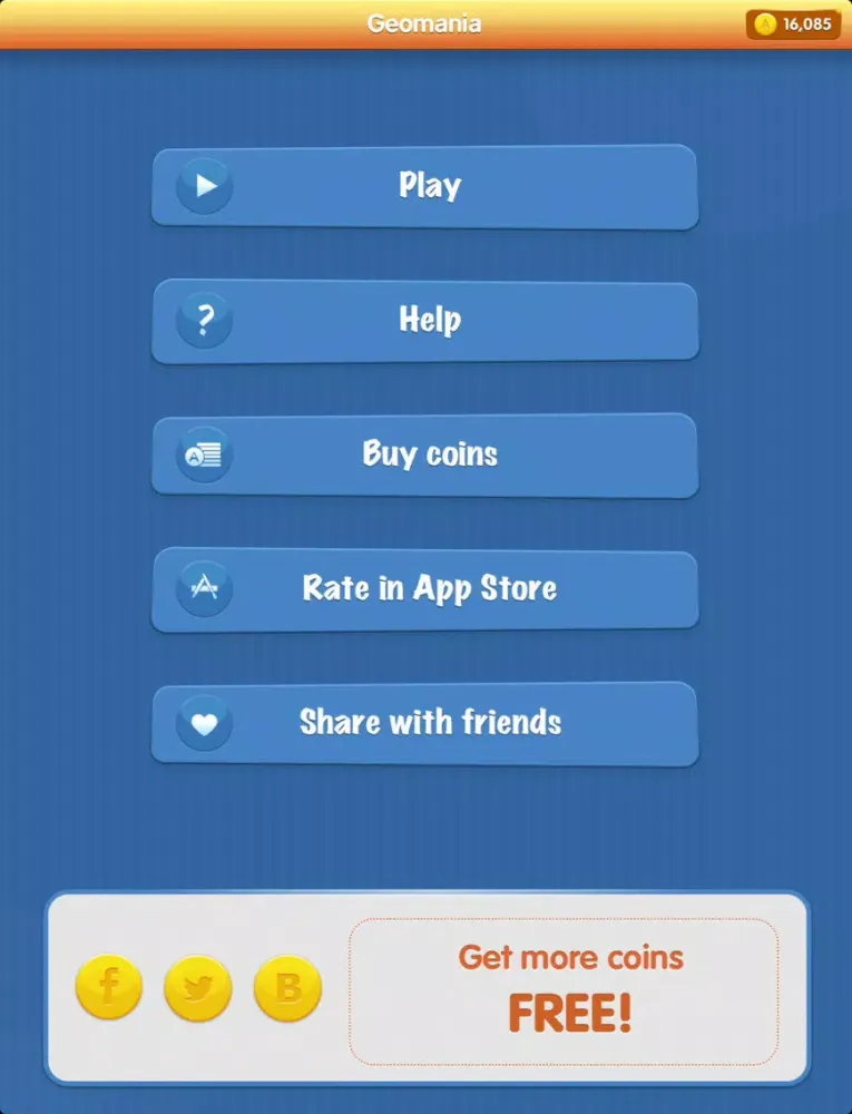 Geomania Quiz - fascinating game with questions on geography iPad  スクリーンショット
