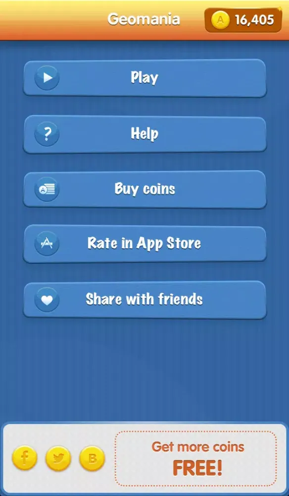 Geomania Quiz - fascinating game with questions on geography スクリーンショット