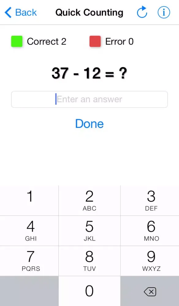 Tangkapan skrin Math Trainer Free - games for development the ability of the mental arithmetic: quick counting, inequalities, guess the sign, solve equation