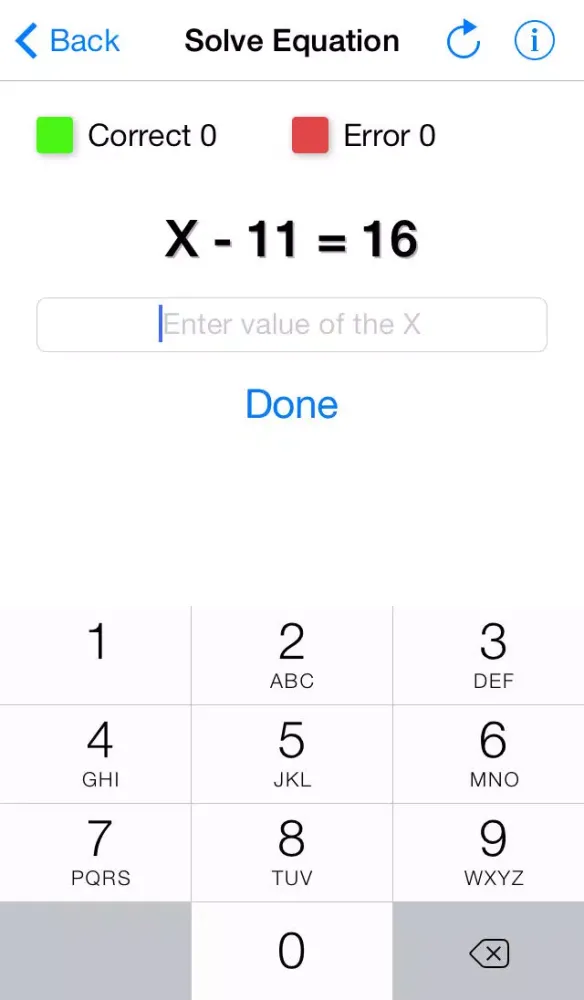 Tangkapan skrin Math Trainer Free - games for development the ability of the mental arithmetic: quick counting, inequalities, guess the sign, solve equation