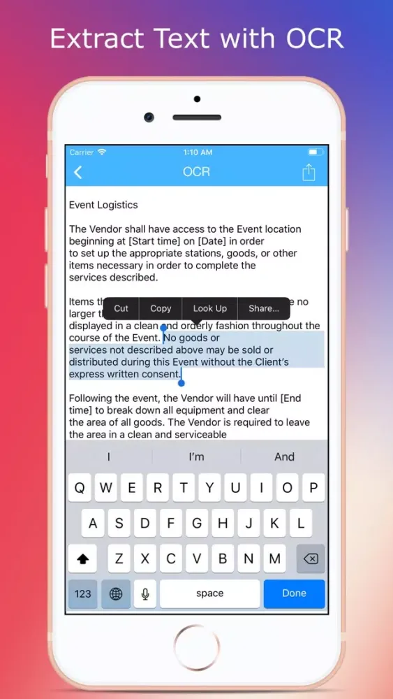 Ally Scanner Pro - OCR Editor স্ক্রিনশট