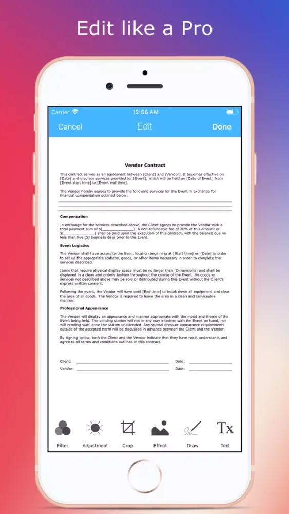 Ally Scanner Pro - OCR Editor স্ক্রিনশট