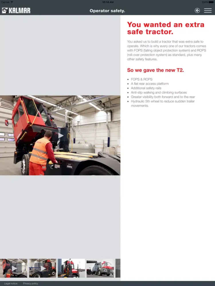 صور Kalmar T2 Terminal Tractor iPad 
