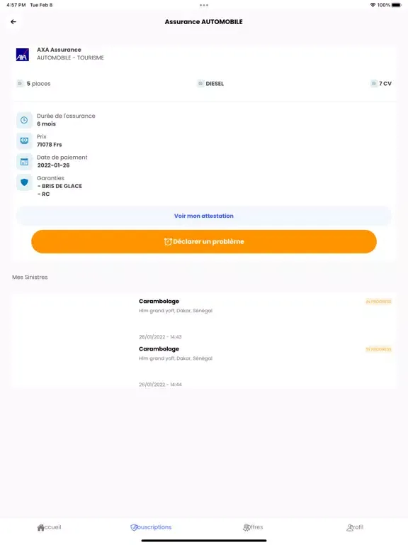 AWA iPad  سکرین شاٹس