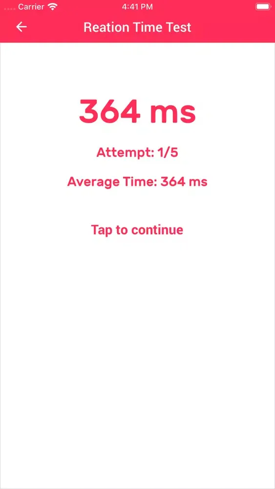 Reaction Speed - Time Test سکرین شاٹس