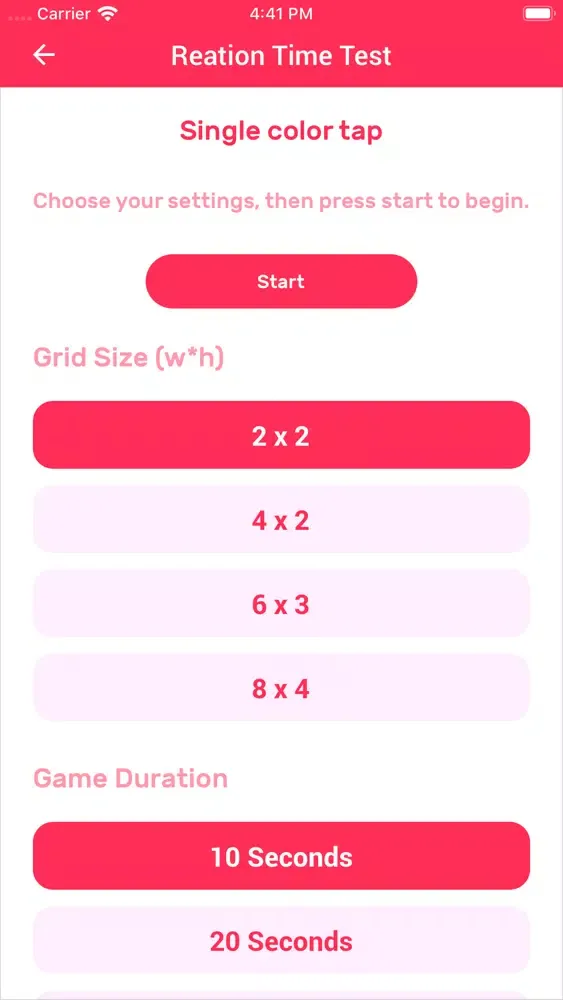 Reaction Speed - Time Test سکرین شاٹس