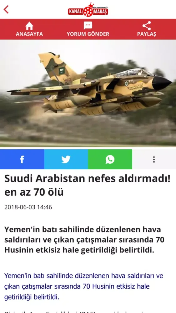Captures d'écran de Kanal Maraş Haber