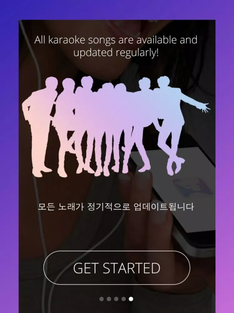 Tangkapan skrin Karaoke Superstar for BTS iPad 
