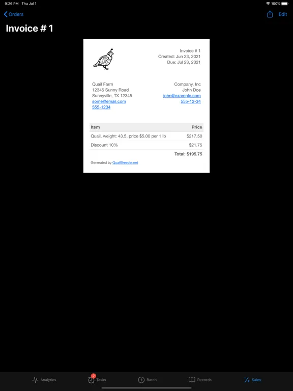 Capturas de pantalla de Quail Breeder iPad 
