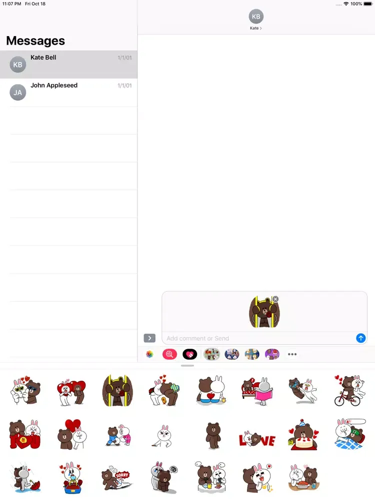 Brown & Cony's Thrilling Date iPad  Screenshots