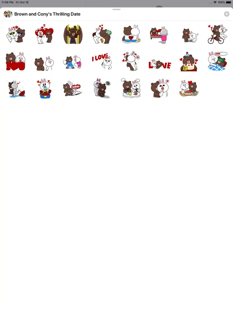 Brown & Cony's Thrilling Date iPad  Screenshots