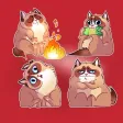 Kooky Cat Stickers HD