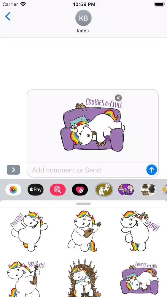 Pummeleinhorn Unicorn Stickers Screenshots