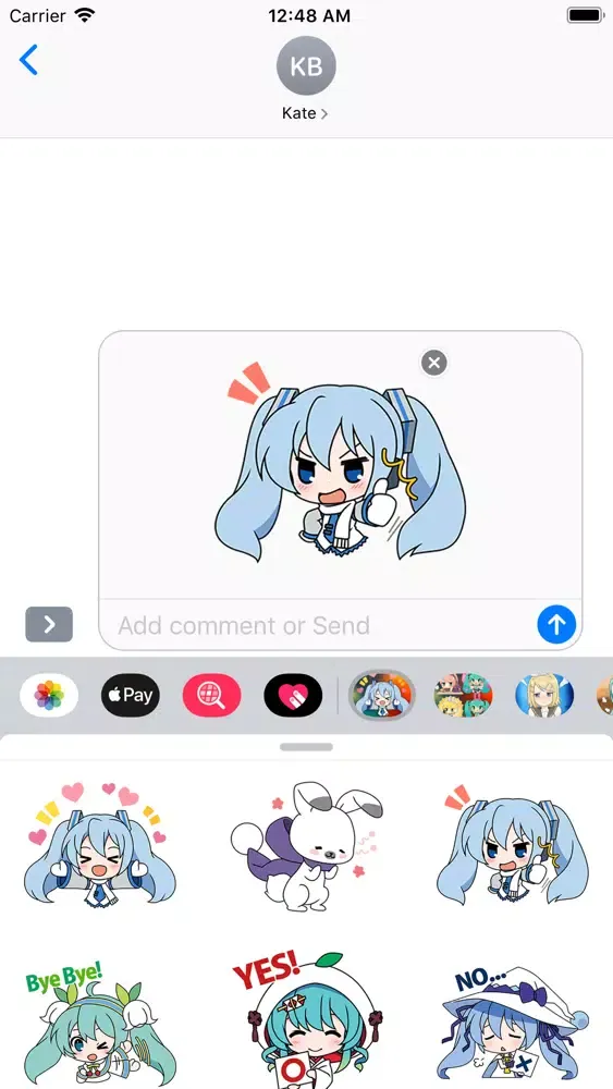 Snow MIKu Stickers HD应用截图