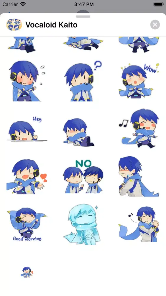 VOCALOID Kaito Stickers Screenshots