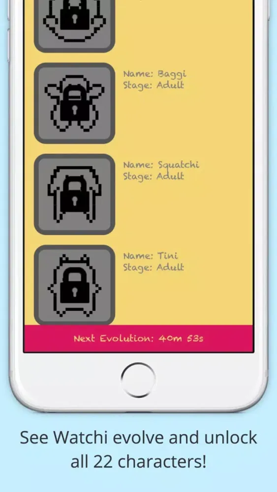 ภาพหน้าจอของ Watchi - Virtual Pet for Wrist and Pocket!