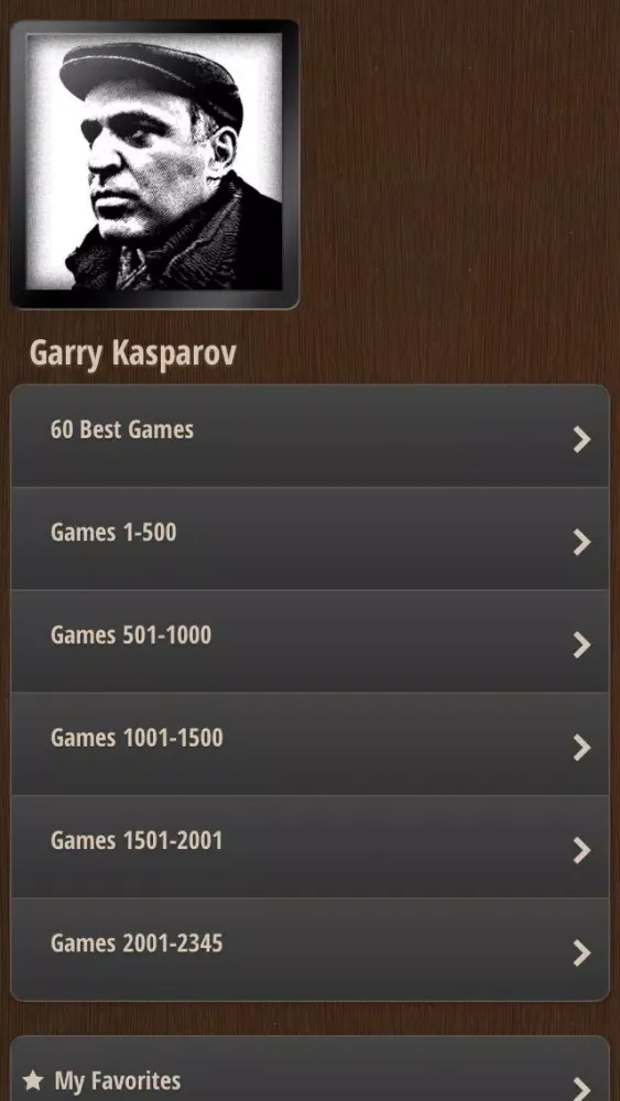Garry Kasparov's Greatest Chess Games سکرین شاٹس