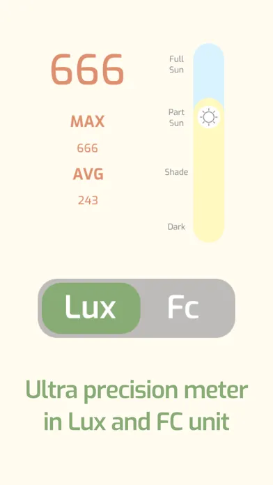 Capturas de pantalla de Plant Light Meter: LUX & FC
