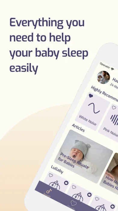 Capturas de tela do BabyTune: Sleep Noise for Baby