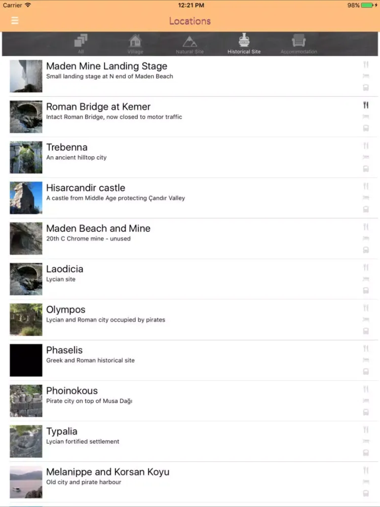 Lycian Way iPad 應用截圖
