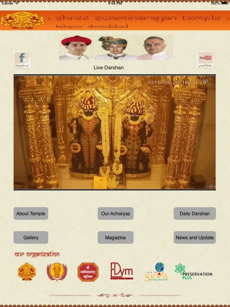 Screenshot di SwaminarayanLiveDarshan iPad 