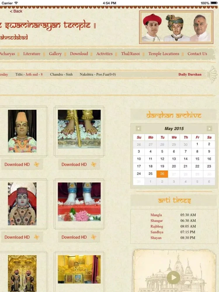 Screenshot di SwaminarayanLiveDarshan iPad 