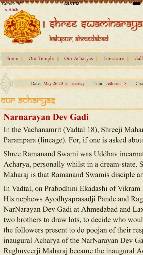 Screenshot di SwaminarayanLiveDarshan