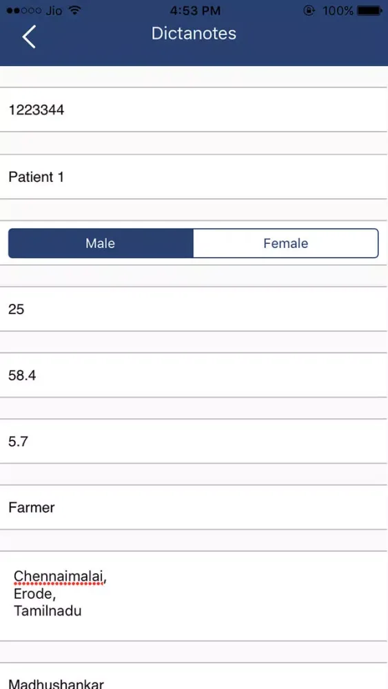 Screenshot di Dictanotes for Doctors