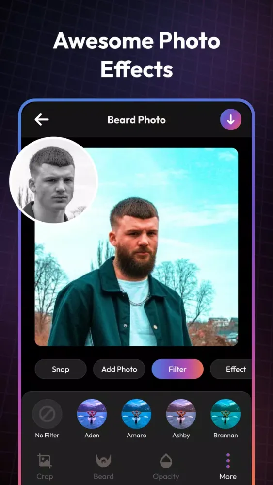 AI Beard Photo Booth & Editor Ekran Görüntüleri