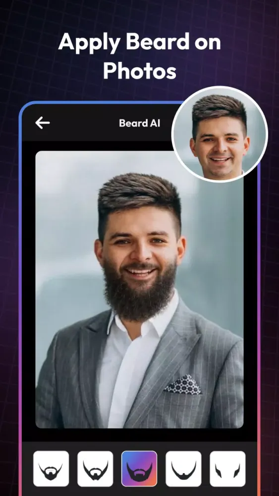 AI Beard Photo Booth & Editor Ekran Görüntüleri
